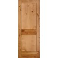 Codel Doors 36" x 80" Knotty Alder 1-Panel Interior Shaker Slab Door 3068ska8401